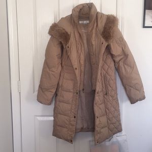 Tan winter coat